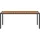 vidaXL Gartentisch 190 x 90 x 75 cm Schwarz