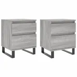 vidaXL Nachtschrank 40 x 35 x 50 cm Grau