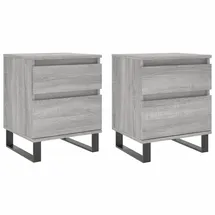 vidaXL Nachtschrank 40 x 35 x 50 cm Grau