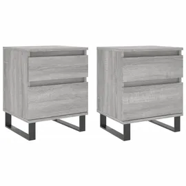 vidaXL Nachtschrank 40 x 35 x 50 cm Grau
