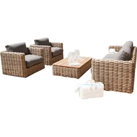 SonnenPartner Lounge-Sitzgruppe 4-tlg. grau