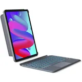 Inateck Tastatur Hülle für iPad Air 11 Zoll M3/M2 (2025/2024), iPad 10.9 Zoll, iPad Pro 11 Zoll 1-4. Generation Grau