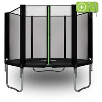 VirtuFit Gartentrampolin VirtuFit Trampolin mit Sicherheitsnetz Schwarz 305 cm