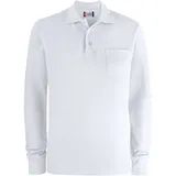 New Wave CLIQUE Basic Pocket langarm - weiß XL