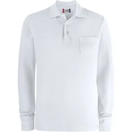 New Wave CLIQUE Basic Pocket langarm - weiß XL