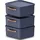 Rotho Maloja Aufbewahrungsbox 39,5 x 38,0 x 17,7 cm 3-tlg. blau
