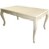 Casa Padrino Barock Esstisch Creme Hochglanz - Esszimmer Tisch - alle Grössen - Creme