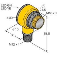 Turck Reflexionslichttaster T18-2VPFF200-Q8
