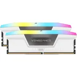 Corsair Vengeance RGB weiß DIMM Kit 32GB DDR5-6000, CL30-36-36-76 (CMH32GX5M2B6000Z30W)