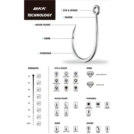BKK Drillingshaken Raptor Z Silver 3/0 10 St.