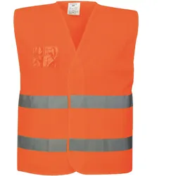 Mesh Warnweste mit Ausweistasche "C494" Kl. 1 - XXL/3XL - Orange