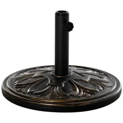 Outsunny Sonnenschirmständer, hart_polyethylen_hdpe/zement/metall - braun