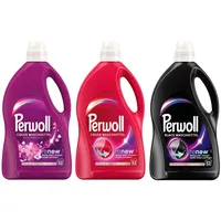 PERWOLL Flüssig-Set 3x 52 Waschladungen (156WL) 1x Black & 1x Color & 1x Color Blütenrausch, Feinwaschmittel-Set reinigt sanft und erneuert Farben und Fasern, mit Dreifach-Renew-Technologie