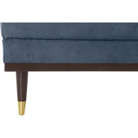 Home Affaire Hocker Chamby Mikrofaser 70 x 46 x 64 cm Blau