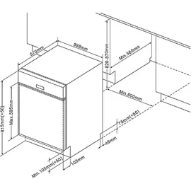 PKM GSP12A++F Einbau-Geschirrspüler (vollintegrierbar, 598 mm breit)