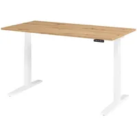 Bümö Schreibtisch Asteiche Nachbildung / Weiß