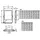 Philips LED-Strahler Aluminium, Glas grau mit Bewegungsmelder 110 lm