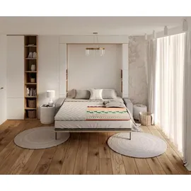 Fdm Topper 180x200 cm Matratzenauflage mit HR-Schaum Höhe 6 cm weiß