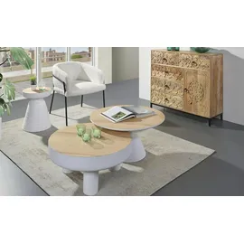 Sofa.de Beistelltisch rund Beige 35 x 45 cm