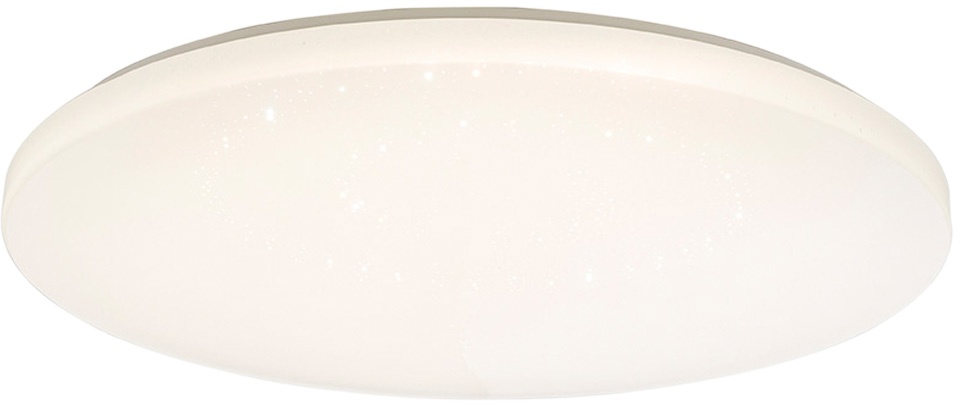 Deckenlampe Deckenleuchte LED CCT Wohnzimmer Beleuchtung mit Sterneneffekt, rund weiß, 1x LED 18 Watt 1440 lm, 3000-6400K, DxH 31x5,5 cm, 2er Set