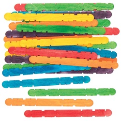 Bunte Holzstäbe zum Basteln  (pro Set 200) Bastelbedarf Natumaterialien