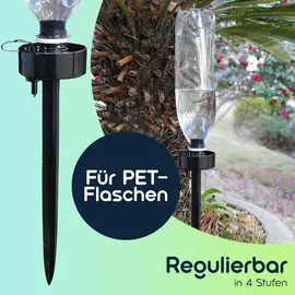casativo-garden Bewässerungssystem für PET-Flaschen 0,5–1,5 l