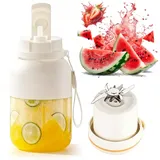CEWROM Tragbarer Mixer, Smoothie Maker to go, 1200ML Becher mit Auslaufsicherem Deckel & Trinköffnung für Fresh Juice, Smoothie und Shake - Mini Tragbarer Mixer für Sport, Reisen, Wandern