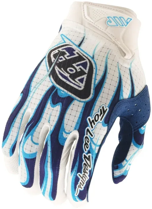 Troy Lee Designs Air Torched Handschuhe Weiß/Blau - 2XL