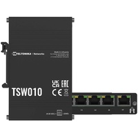 Teltonika TSW010 DIN Rain Switch 5 x RJ45 ports