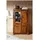 Massivmoebel24 Vitrine Metro Life 90 x 45 x 148 cm Braun