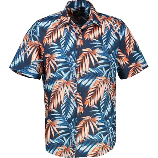 Lerros Kurzarmhemd »LERROS Hawaiihemd in den Größen 3XL bis 6XL blau