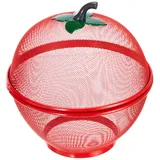 Excelsa Obstkorb Apple Basket Edelstahl rot