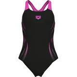 Arena Poseidonia Swim Pro Back Schwarz/Shocking Pink 128