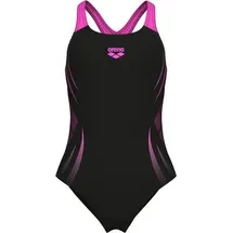 Arena Poseidonia Swim Pro Back Schwarz/Shocking Pink 128