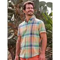 Lerros Kurzarmhemd LERROS, "LERROS Karohemd in sommerlicher Strukturqualität", -