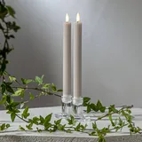 Star Trading LED Stabkerze Flamme Stripe 2er-Set aus Wachs
