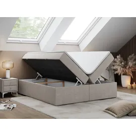 MKS Boxbett 160 x 200 cm H4 Beige