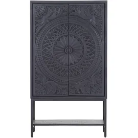GUTMANN FACTORY Highboard 90 x 42 x 160 cm Schwarz
