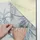 Lichtblick Fensterfolie Floral Blau, B/L: ca. 50x100 cm