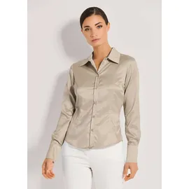 Madeleine Hemdbluse mit glänzendem Finish Beige 40