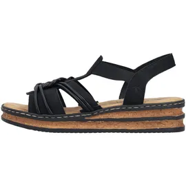 Rieker Keilsandalette Damen Schwarz 38