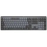 Logitech MX Mechanical, Kabellos, RF Wireless + Bluetooth, Mechanischer Switch, QWERTY, LED, Graphit