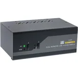 InLine KVM Desktop Switch, KVM Switch, Schwarz, Grau