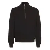 !Solid Troyer SOLID "Troyer SDRiver", Herren, Gr. S, schwarz (true schwarz), Obermaterial: 100% Baumwolle CO., Pullover Troyer