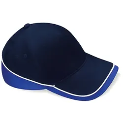 Basecap Teamwear Competition "CB171" - French Navy/Bright Royal/White