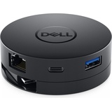 Dell DA300 (USB C), Dockingstation + USB Hub, Schwarz