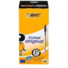 BIC Kugelschreiber Cristal Schwarz 0,4 mm 50 St.