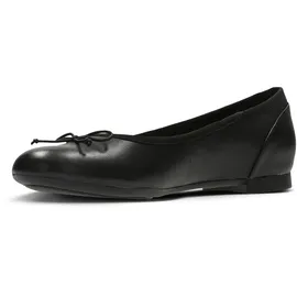 CLARKS Damen Couture Bloom Geschlossene Ballerinas, Schwarz (Black Leather) ,41.5 EU