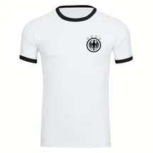 multifanshop Deutschland T-Shirt (Kontrast) 2023 Herren Schwarz Gr. XL