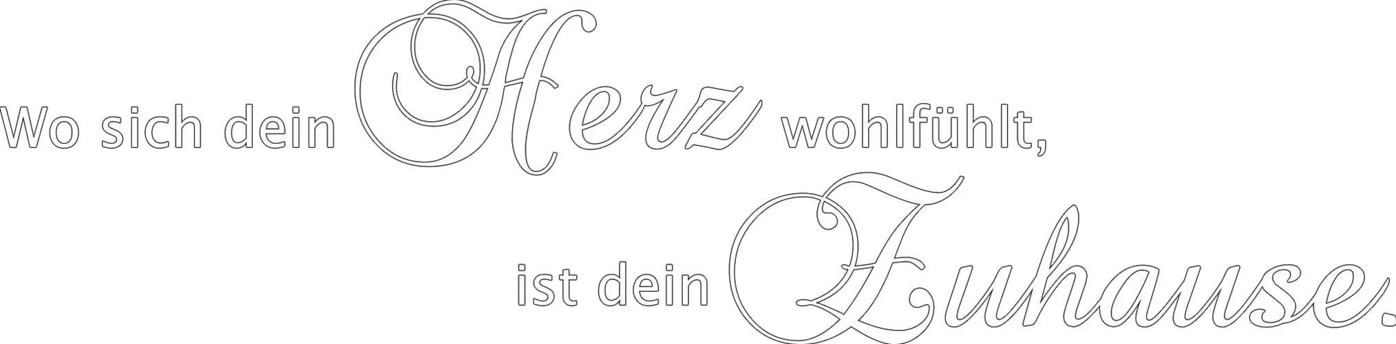 Wandspruch OTTO HOME 